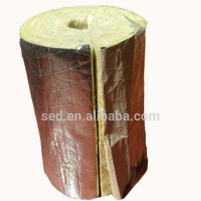 aluminum foil rock wool insulation mineral wool for heat insulation